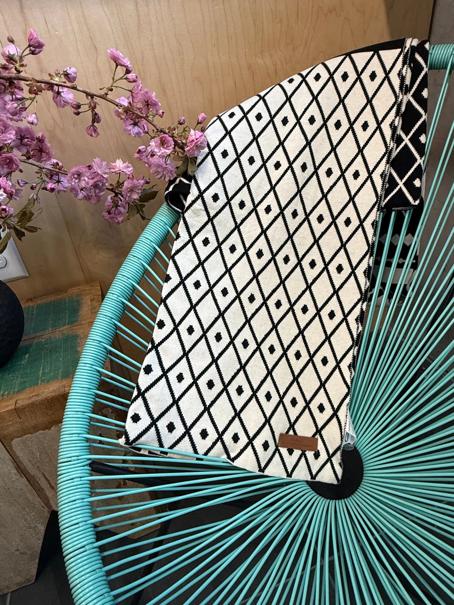 Benevolent Diamond Cotton Throw Blanket