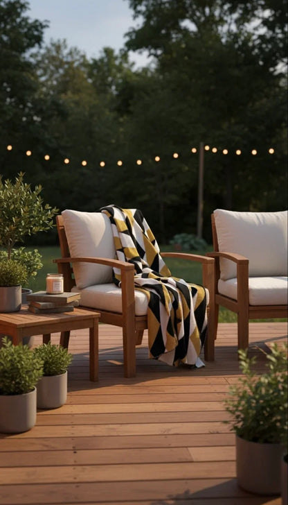 Berta Bee Cotton Throw Blanket