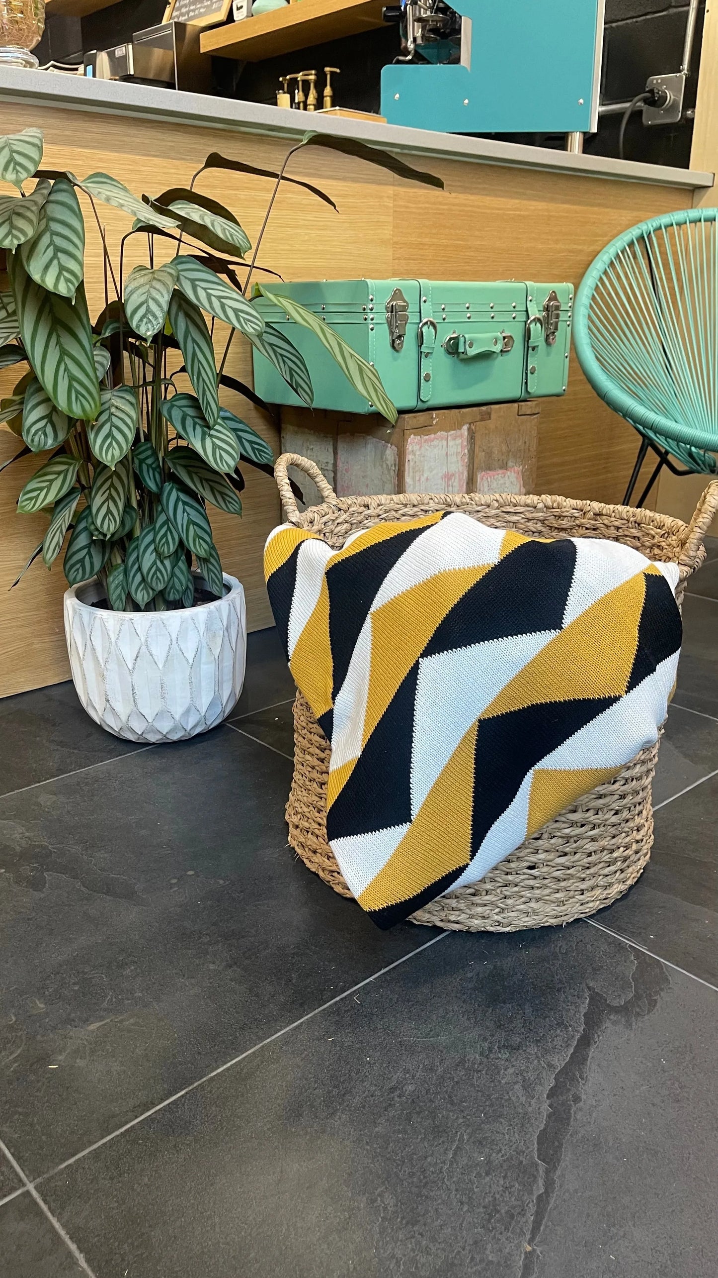 Berta Bee Cotton Throw Blanket