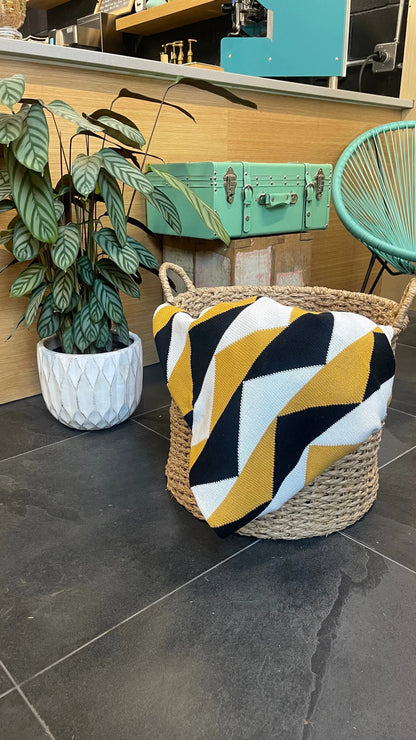 Berta Bee Cotton Throw Blanket