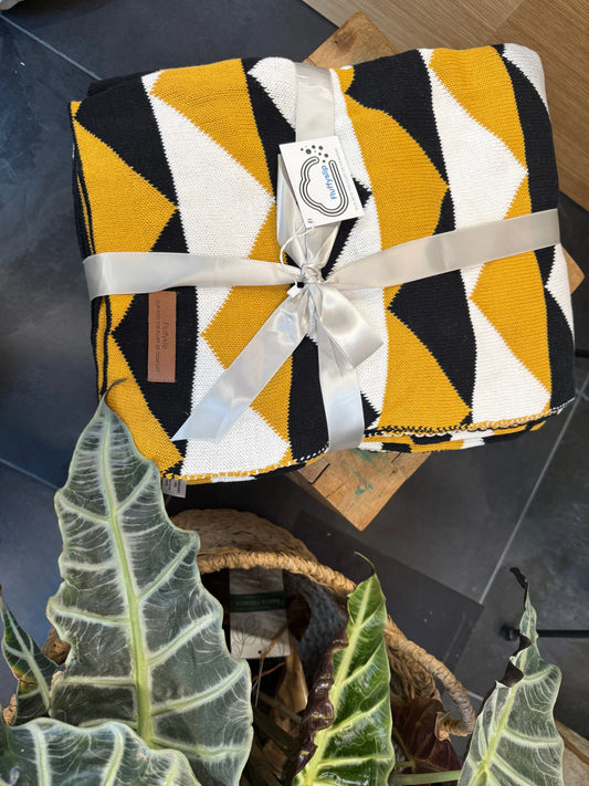 Berta Bee Cotton Throw Blanket