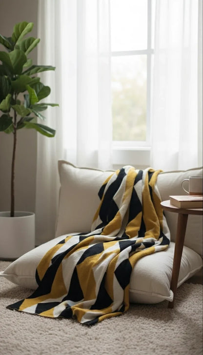 Berta Bee Cotton Throw Blanket