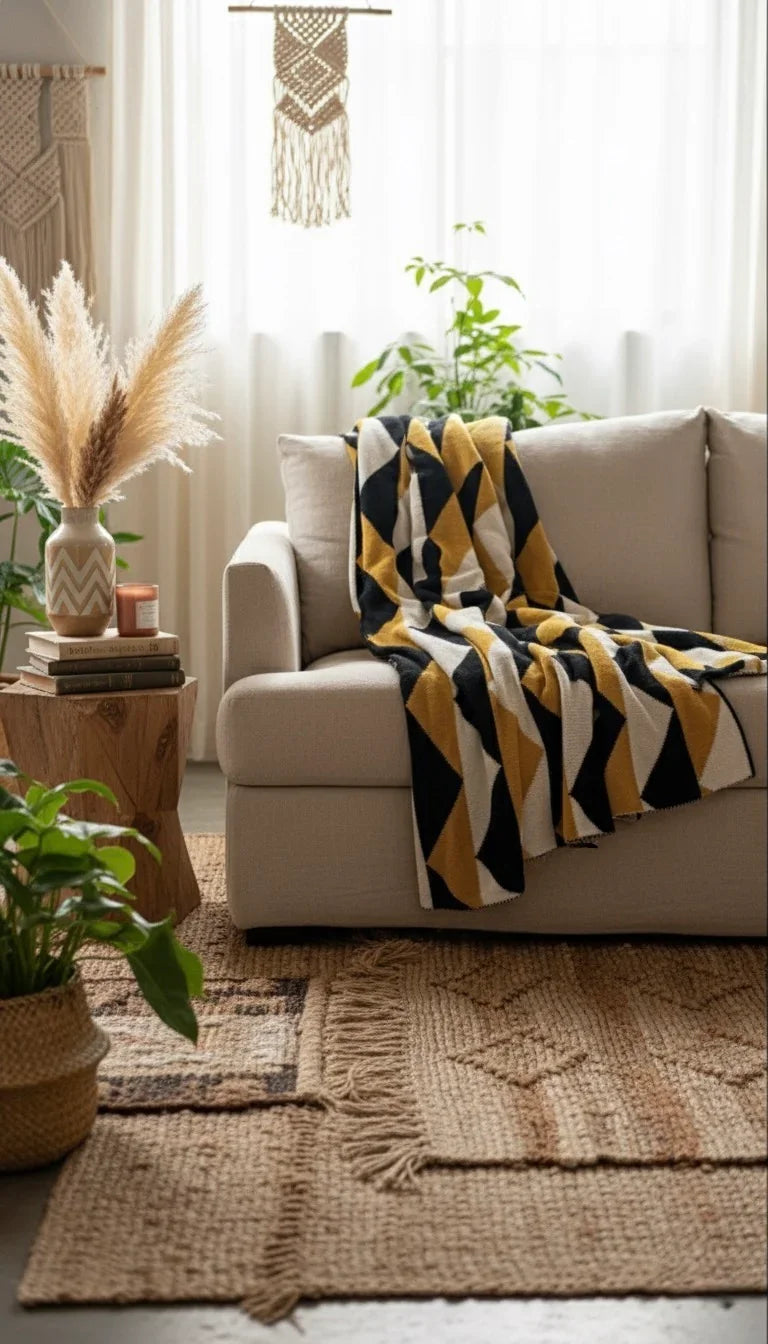 Berta Bee Cotton Throw Blanket