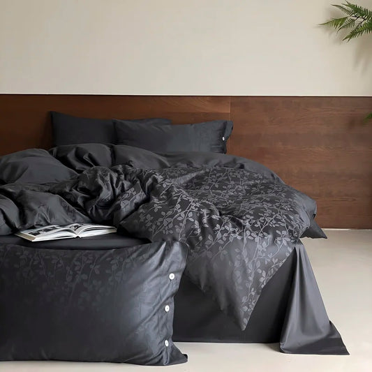 Botanical Egyptian Cotton Duvet Cover Set