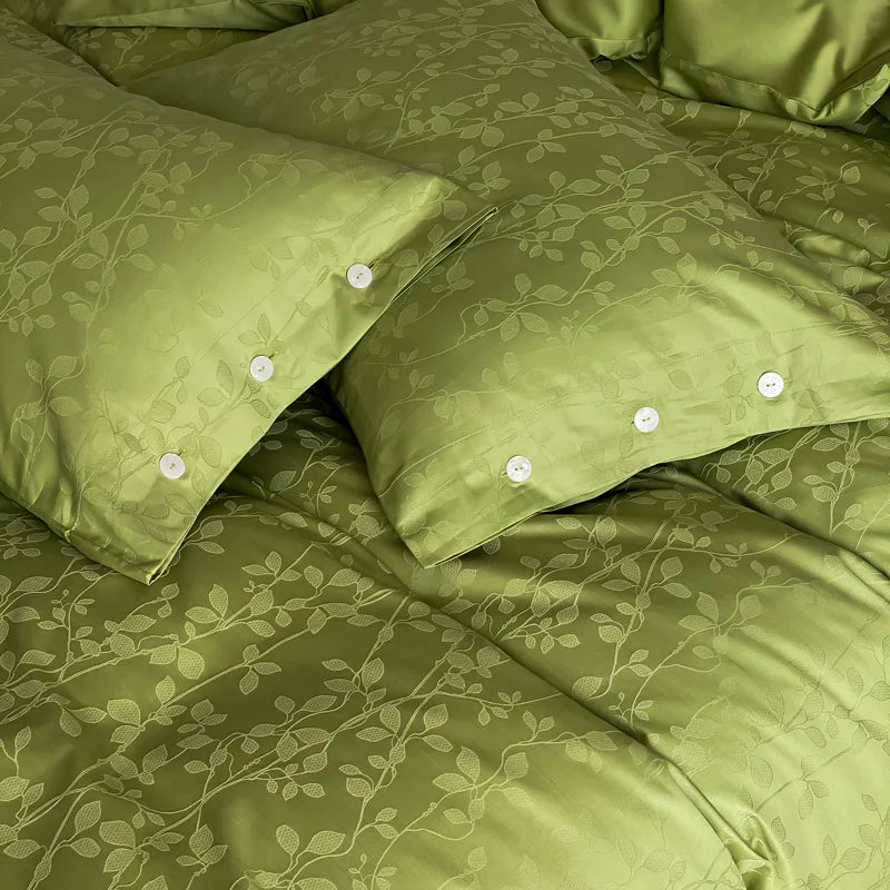 Botanical Egyptian Cotton Duvet Cover Set