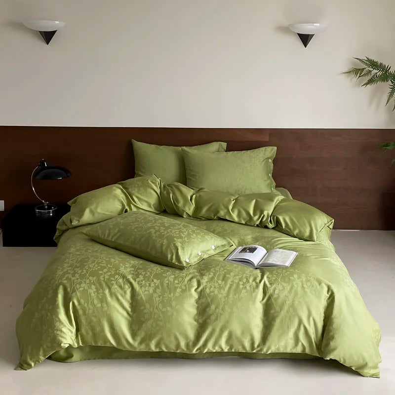 Botanical Egyptian Cotton Duvet Cover Set