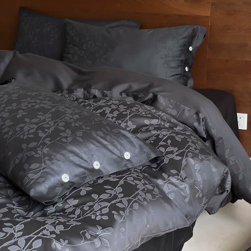 Botanical Egyptian Cotton Duvet Cover Set