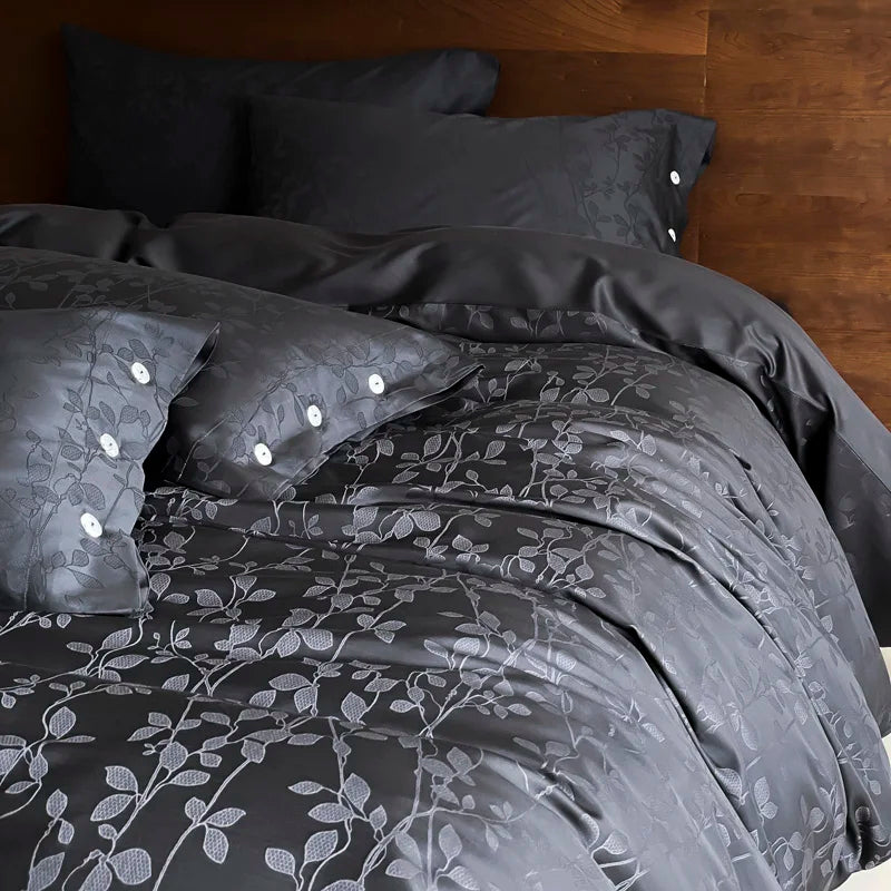 Botanical Egyptian Cotton Duvet Cover Set