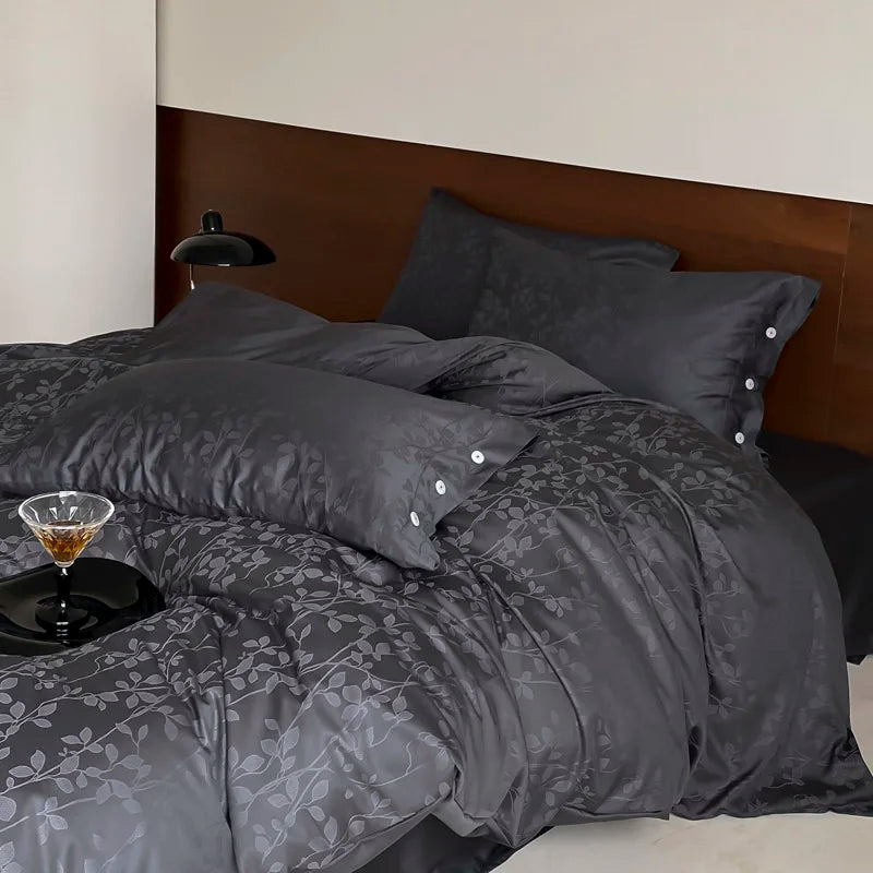 Botanical Egyptian Cotton Duvet Cover Set