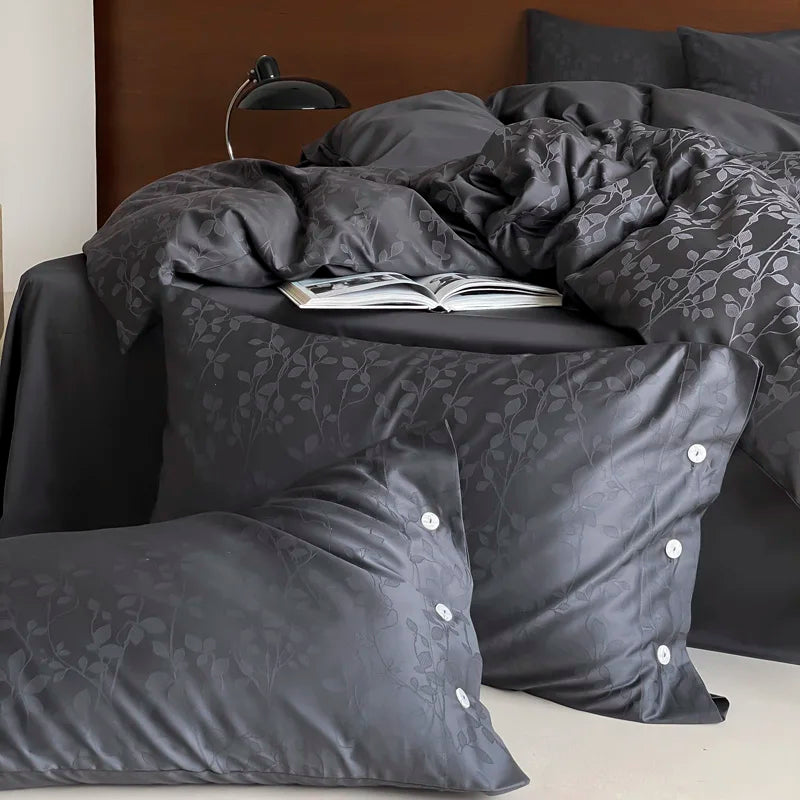 Botanical Egyptian Cotton Duvet Cover Set