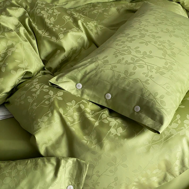 Botanical Egyptian Cotton Duvet Cover Set