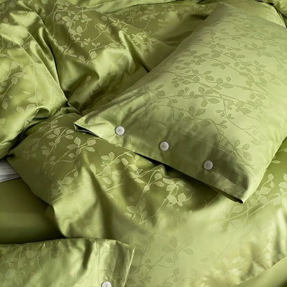 Botanical Egyptian Cotton Duvet Cover Set