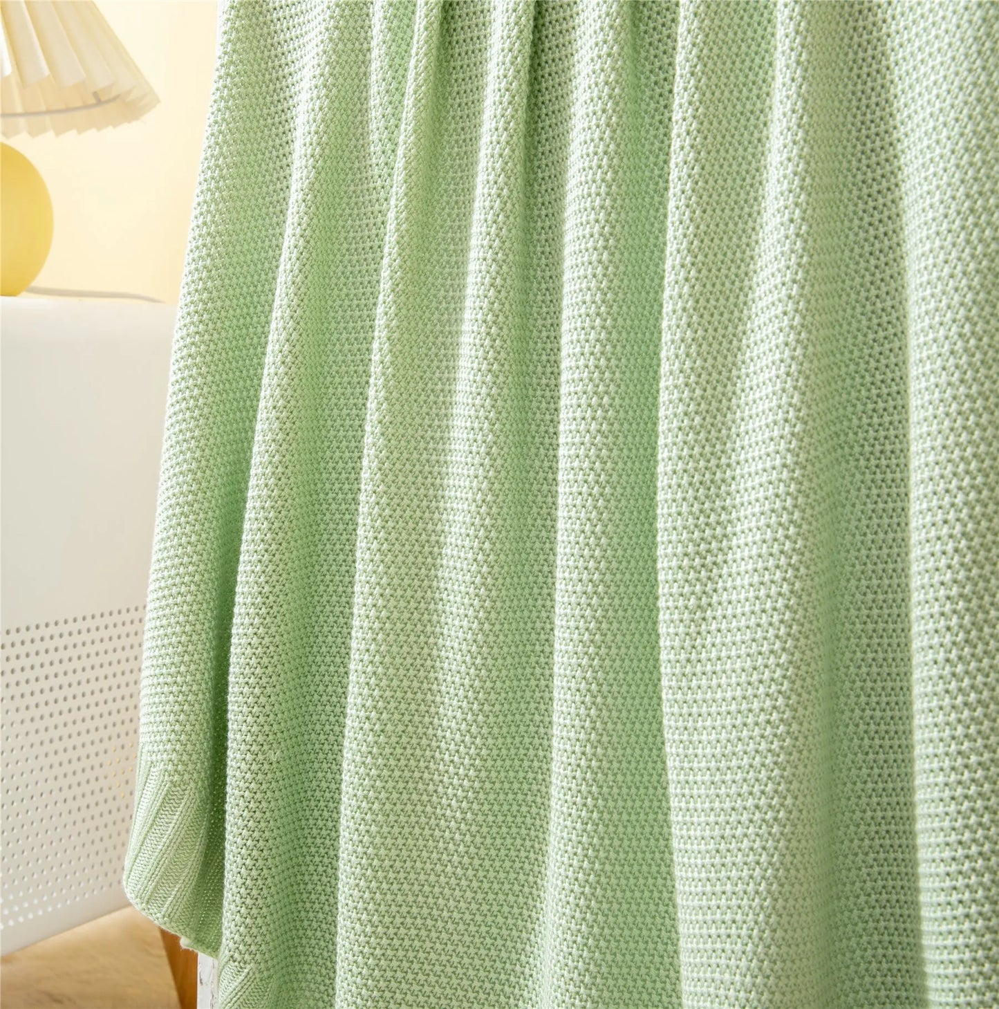 Breathable Knitted Bamboo Throw Blanket