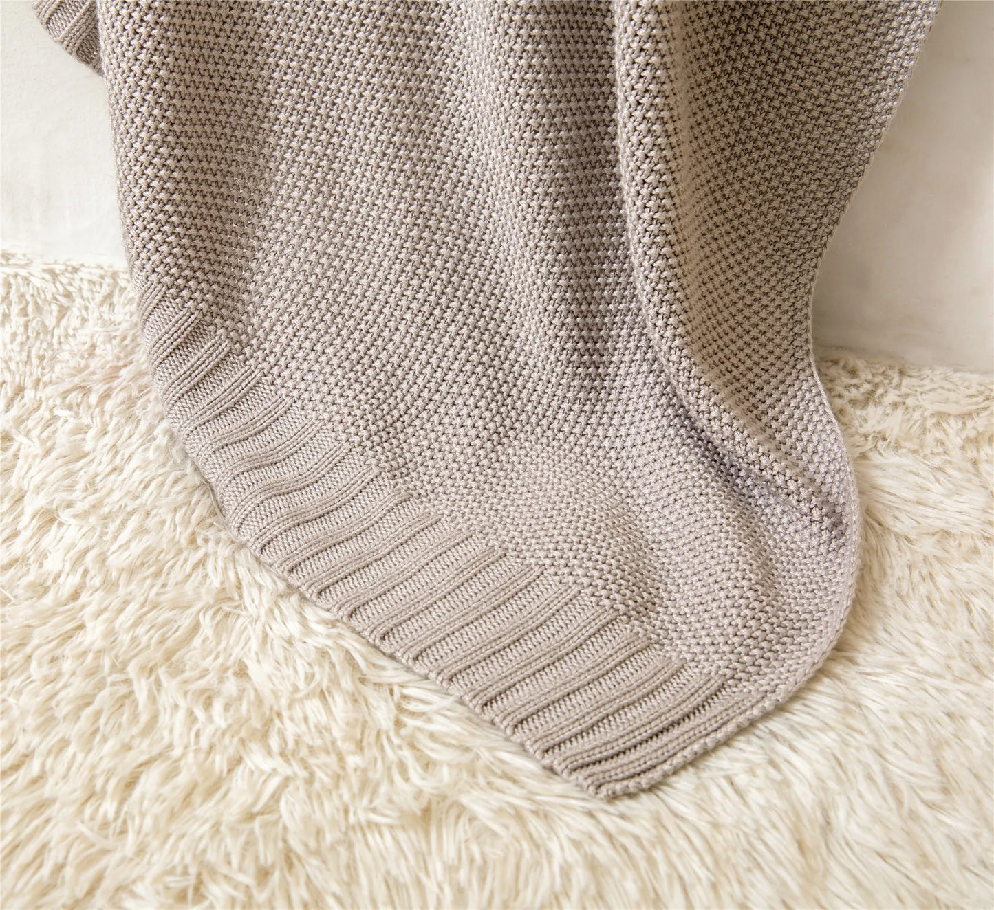 Breathable Knitted Bamboo Throw Blanket