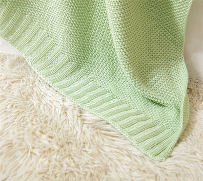 Breathable Knitted Bamboo Throw Blanket