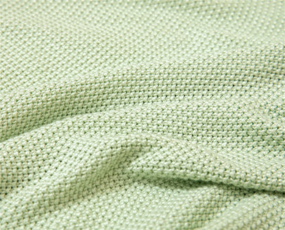 Breathable Knitted Bamboo Throw Blanket