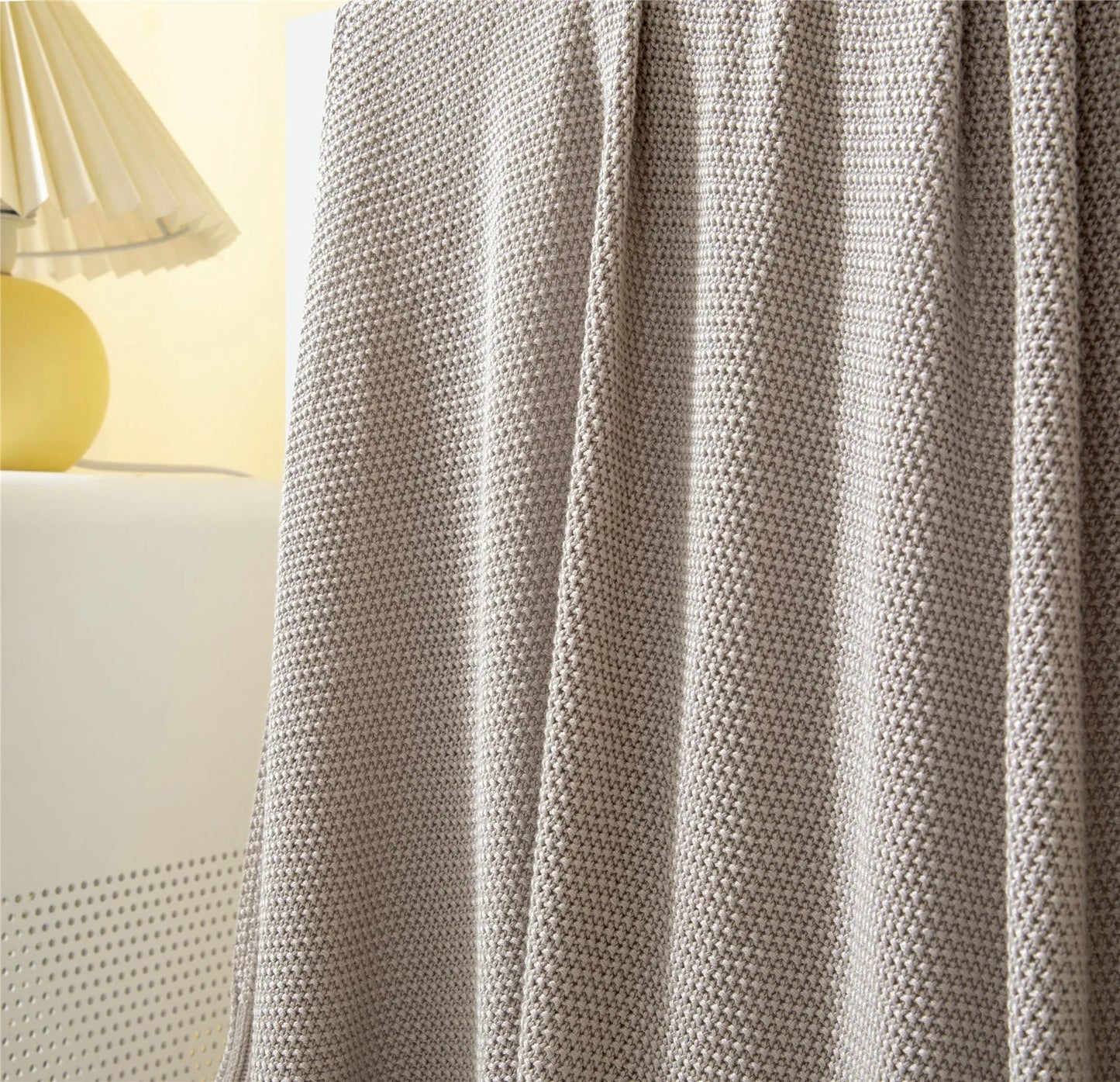 Breathable Knitted Bamboo Throw Blanket