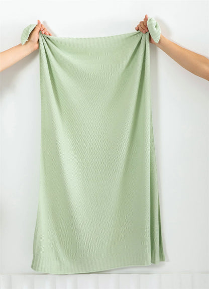 Breathable Knitted Bamboo Throw Blanket