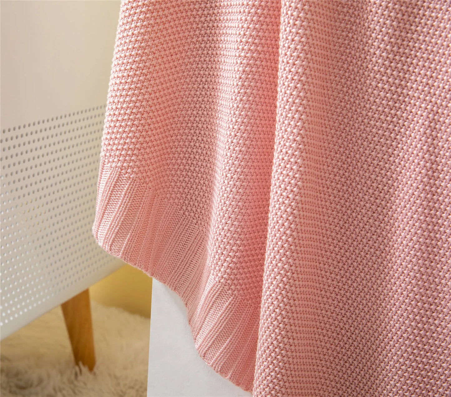 Breathable Knitted Bamboo Throw Blanket