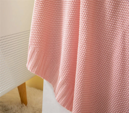 Breathable Knitted Bamboo Throw Blanket