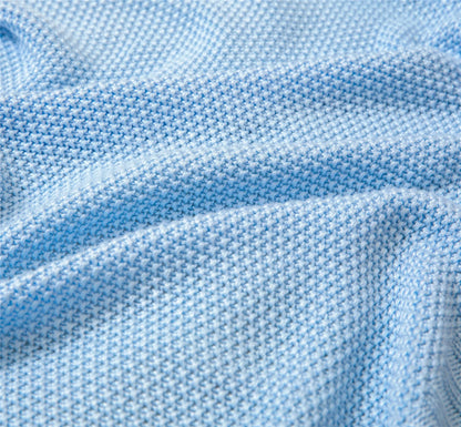 Breathable Knitted Bamboo Throw Blanket