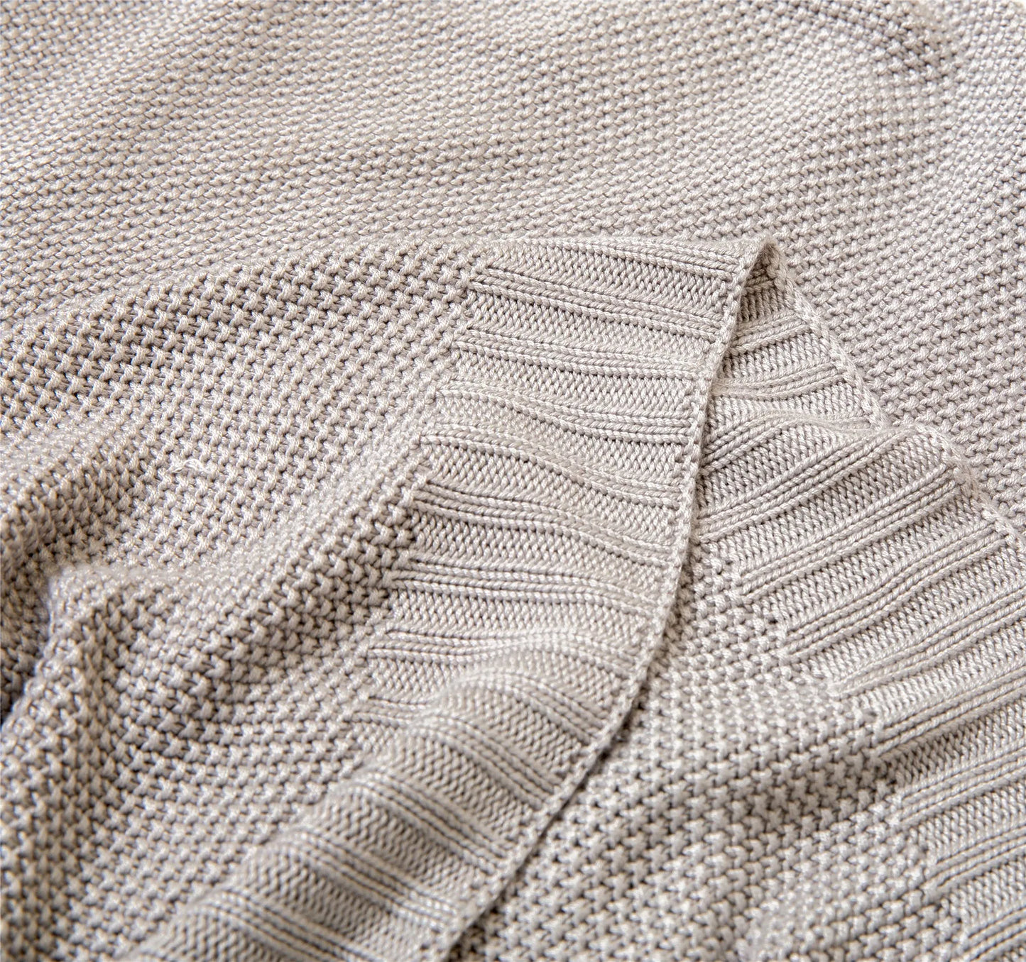 Breathable Knitted Bamboo Throw Blanket
