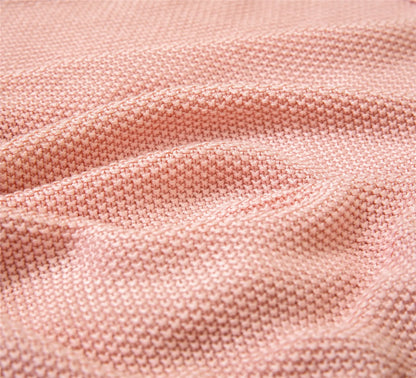 Breathable Knitted Bamboo Throw Blanket