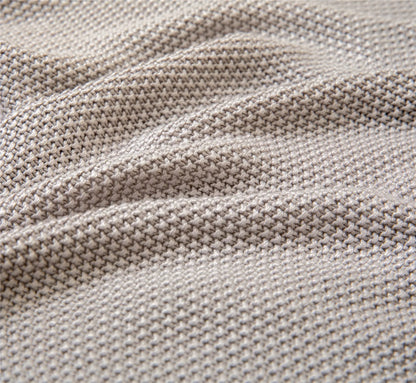 Breathable Knitted Bamboo Throw Blanket