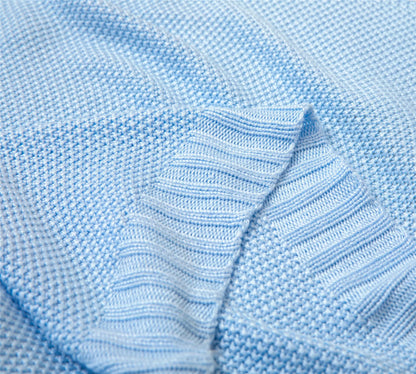 Breathable Knitted Bamboo Throw Blanket