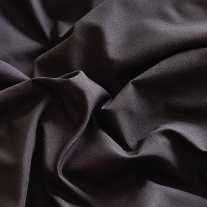 black Soft Breathable Brushed Microfiber Duvet Cover Set - Fluffyslip