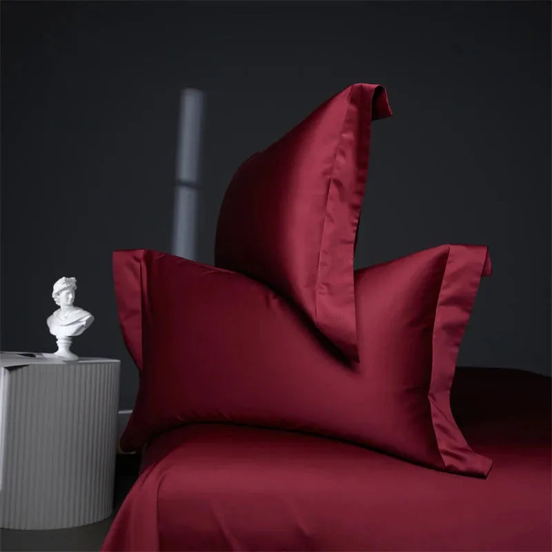 Burgundy Royale Egyptian Cotton Set - Fluffyslip