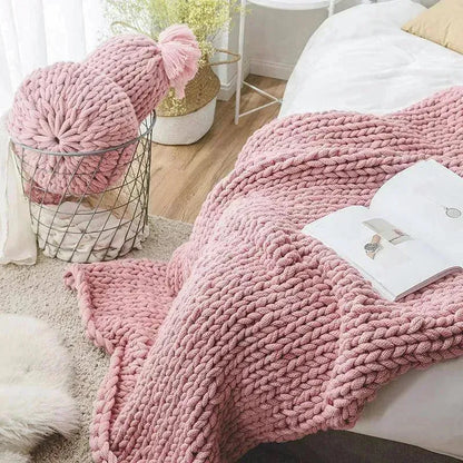 Candy Shape Chunky Knit Throw Pillow - Fluffyslip