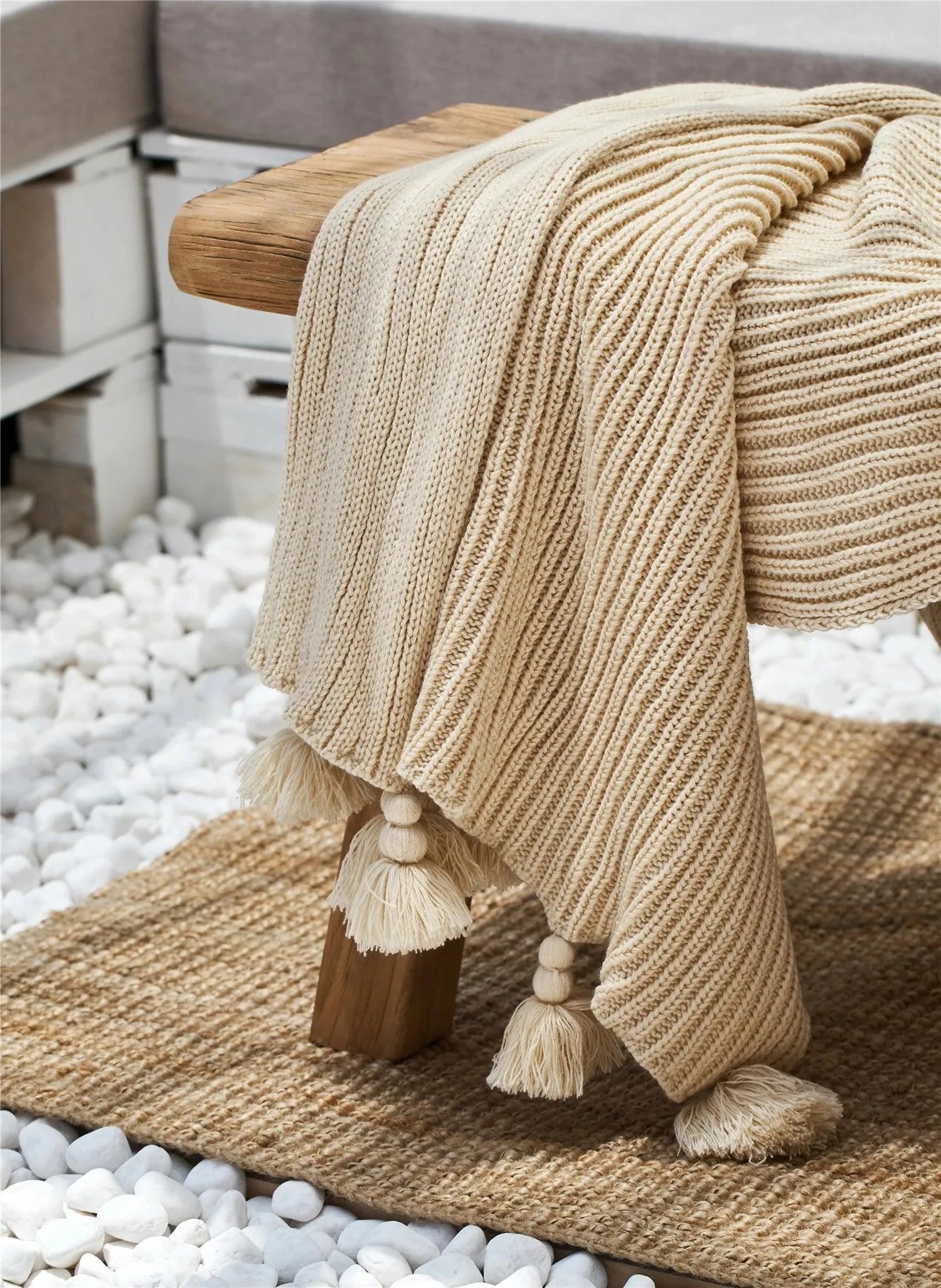 Chunky Tassel Throw Blanket - Fluffyslip