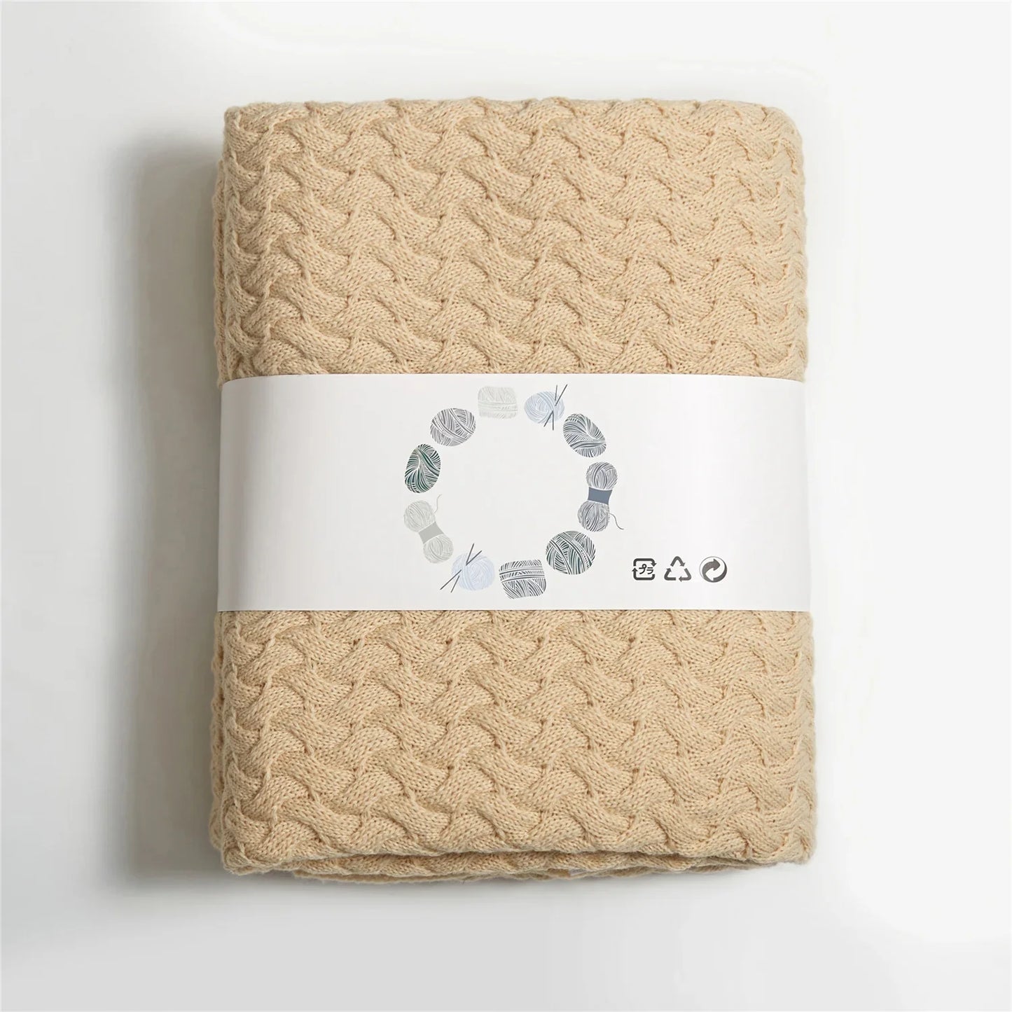 Color Crest Crochet Throw Blanket