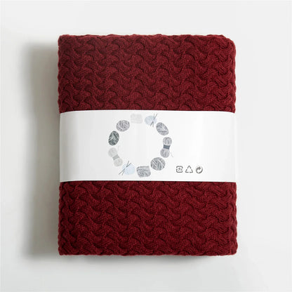 Color Crest Crochet Throw Blanket