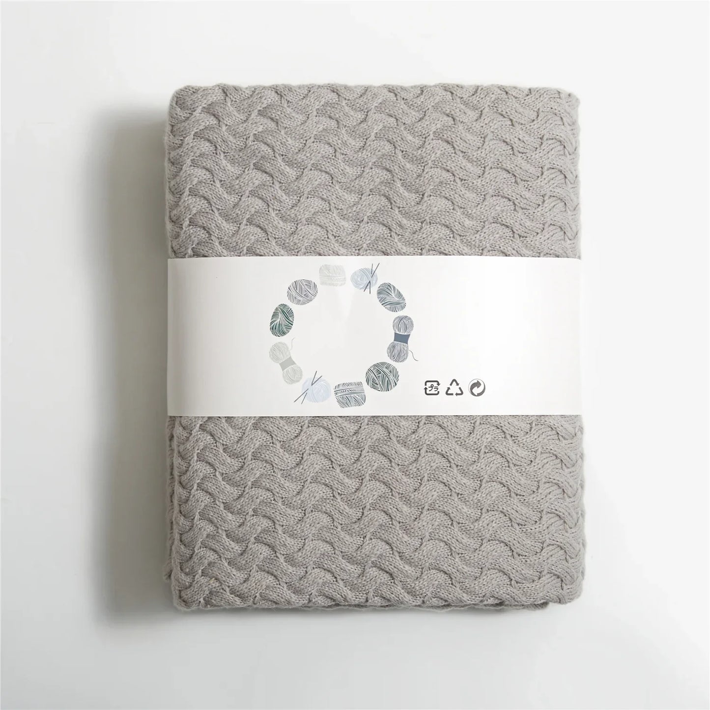 Color Crest Crochet Throw Blanket