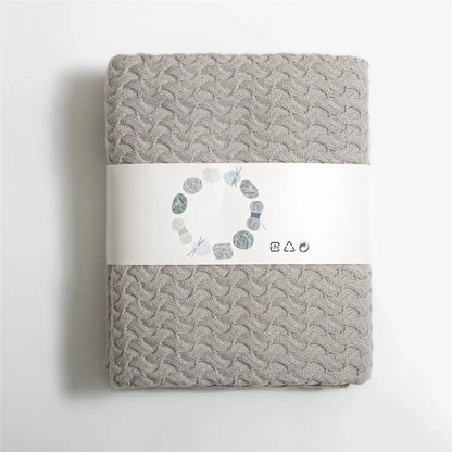 Color Crest Crochet Throw Blanket