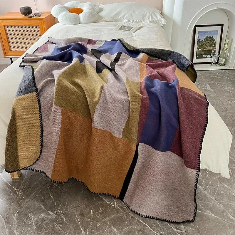 Color Hue Box Throw Blanket - Fluffyslip