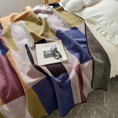 Color Hue Box Throw Blanket - Fluffyslip