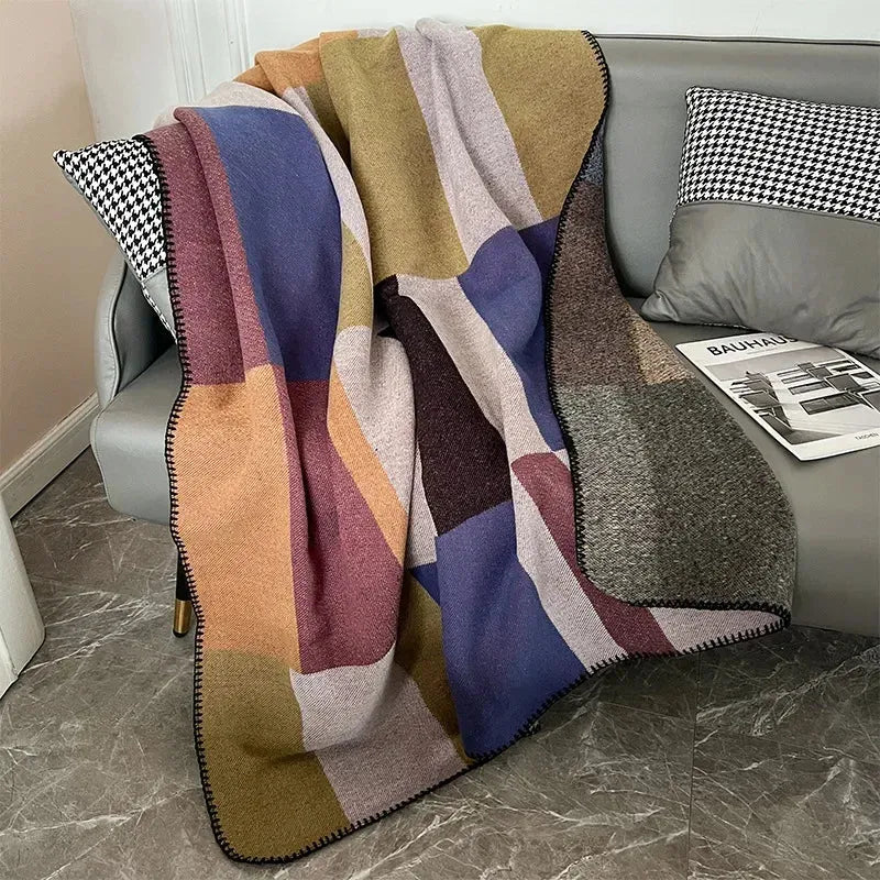 Color Hue Box Throw Blanket - Fluffyslip