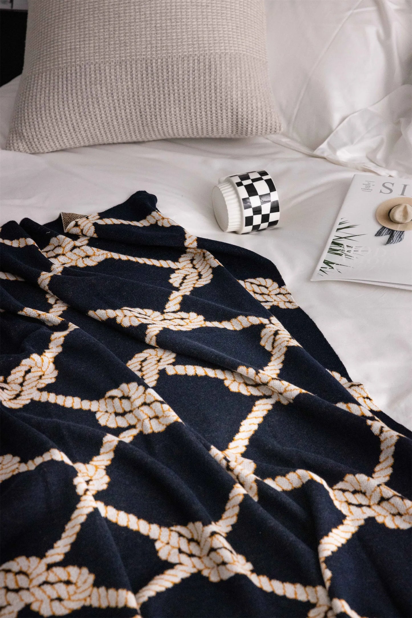 Comfort Knot Luxury Wool Blend Throw Blanket