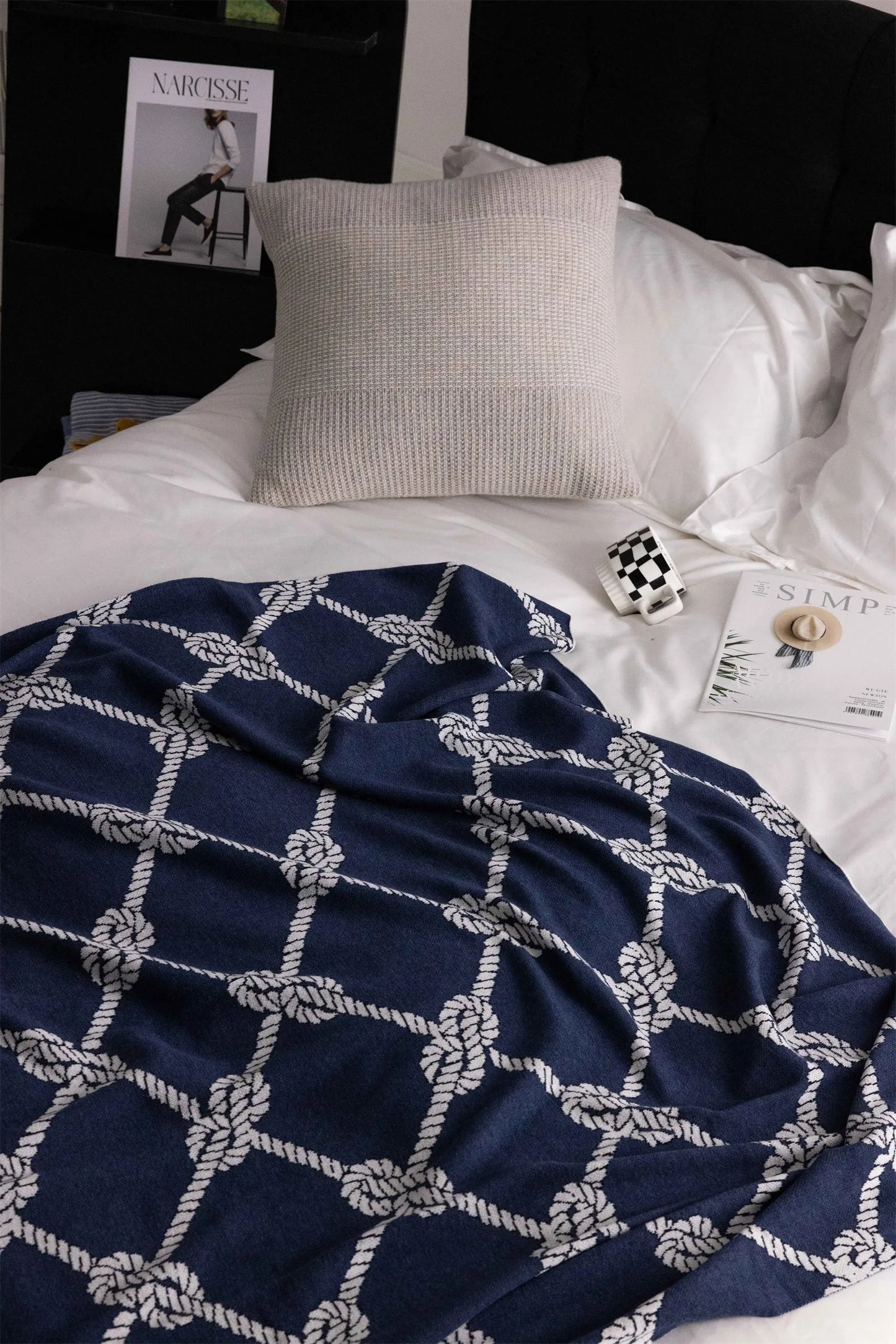 Comfort Knot Luxury Wool Blend Throw Blanket