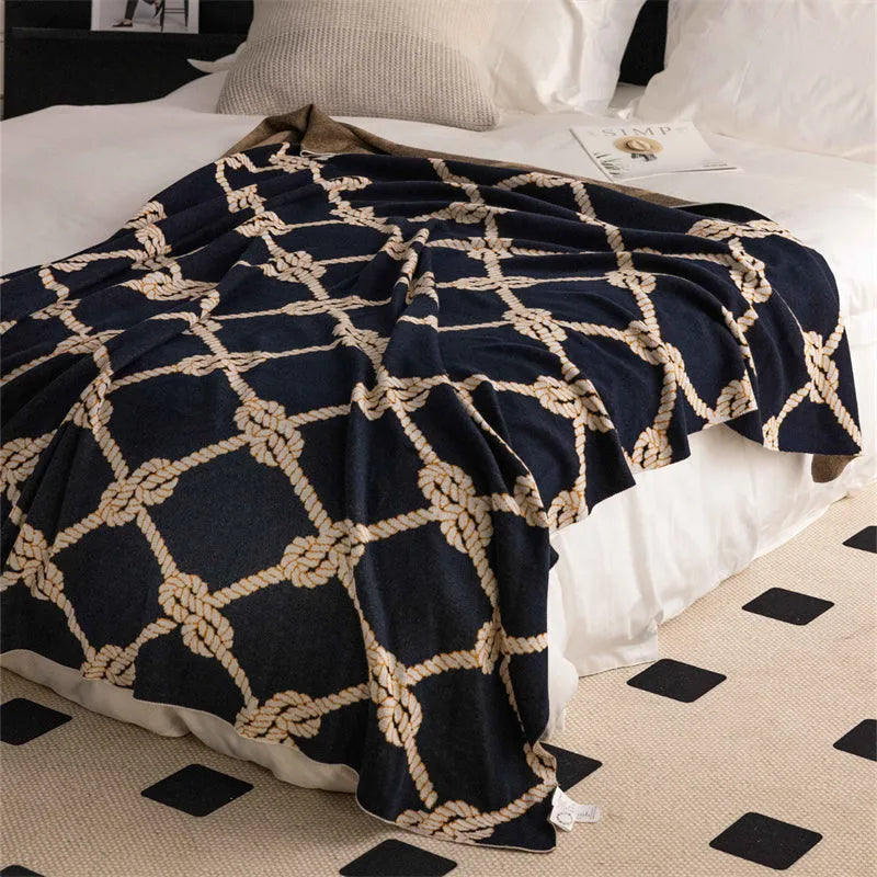 Comfort Knot Luxury Wool Blend Throw Blanket