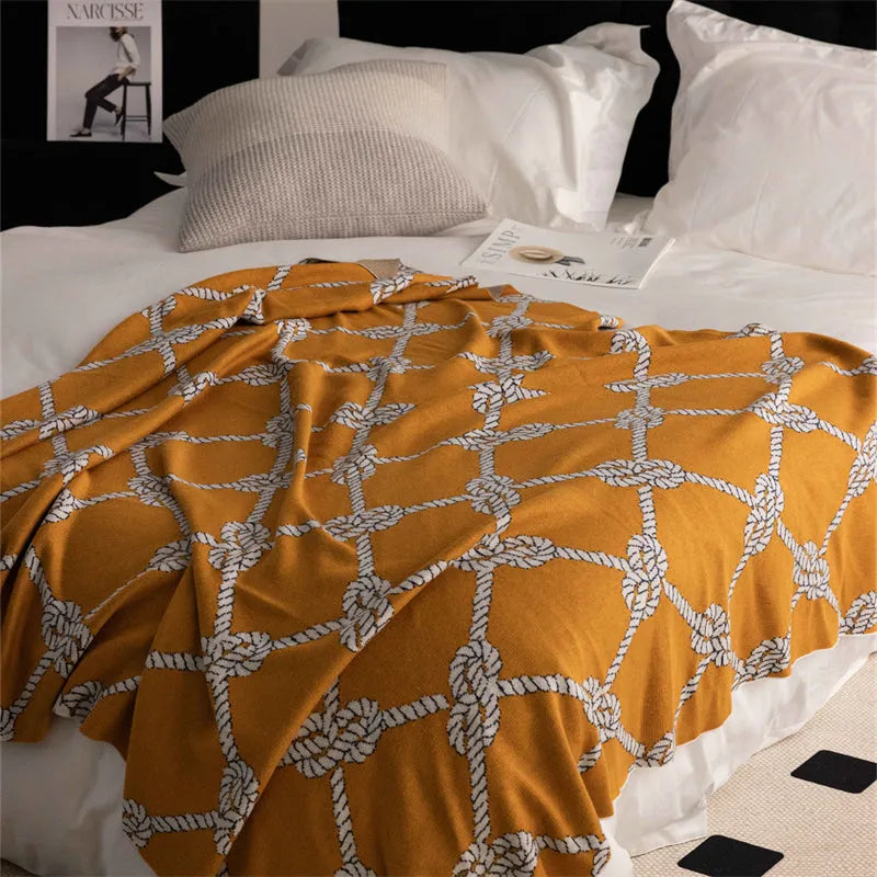 Comfort Knot Luxury Wool Blend Throw Blanket