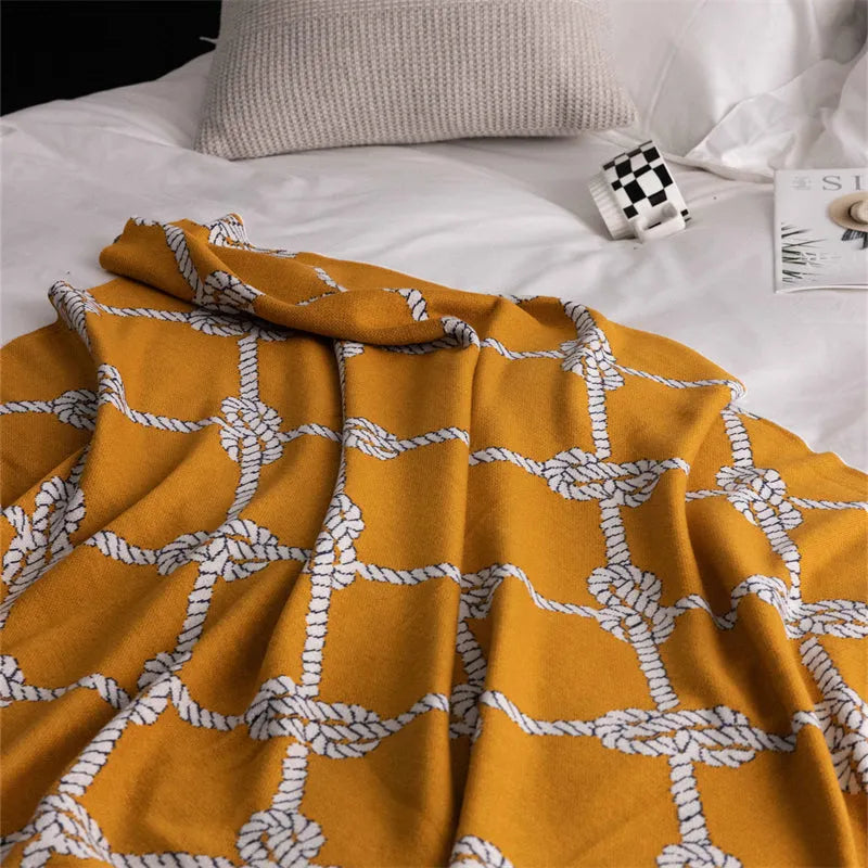 Comfort Knot Luxury Wool Blend Throw Blanket