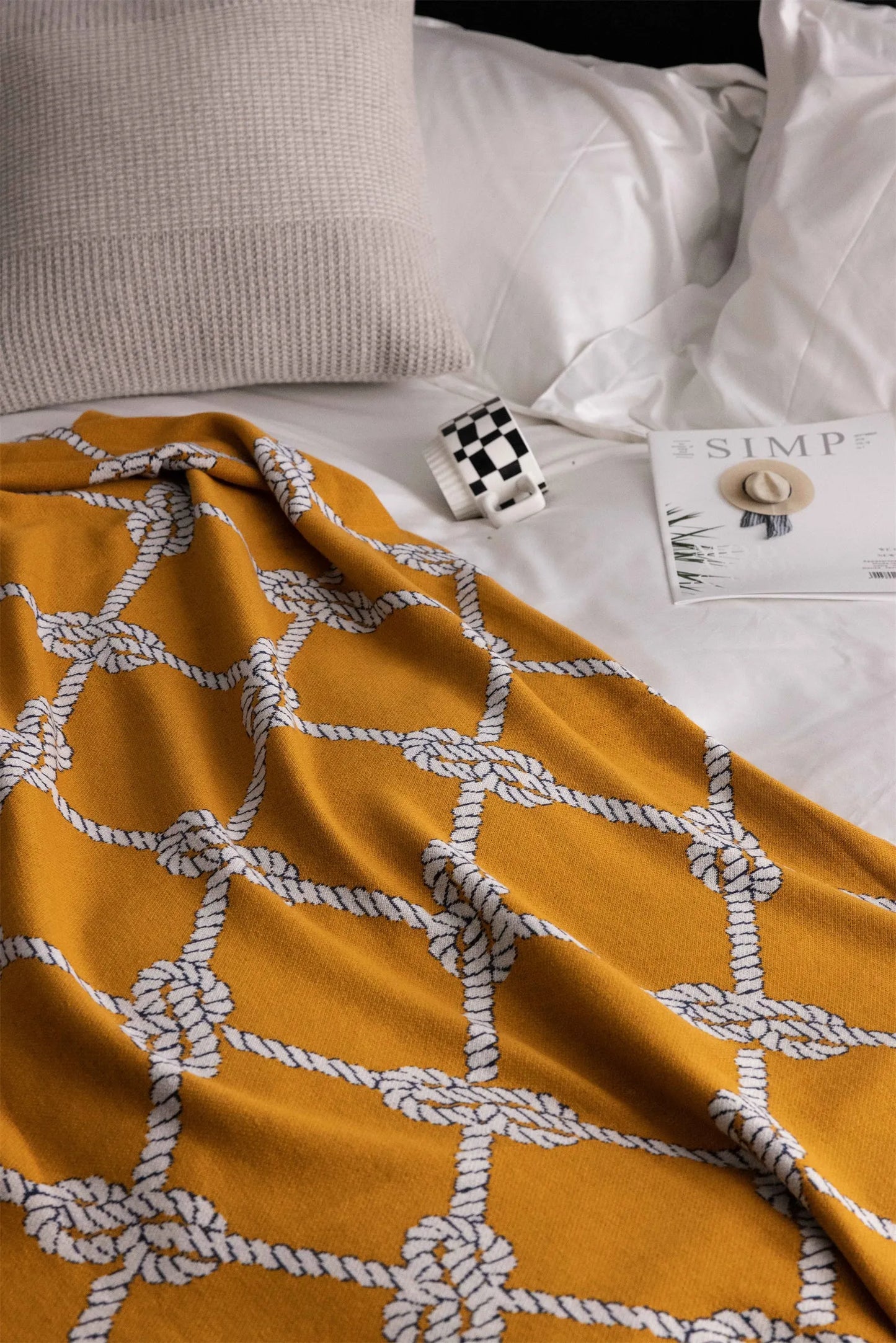 Comfort Knot Luxury Wool Blend Throw Blanket