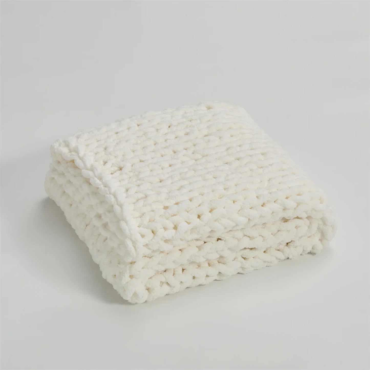 Cozy Chenille Woven Throw Blanket