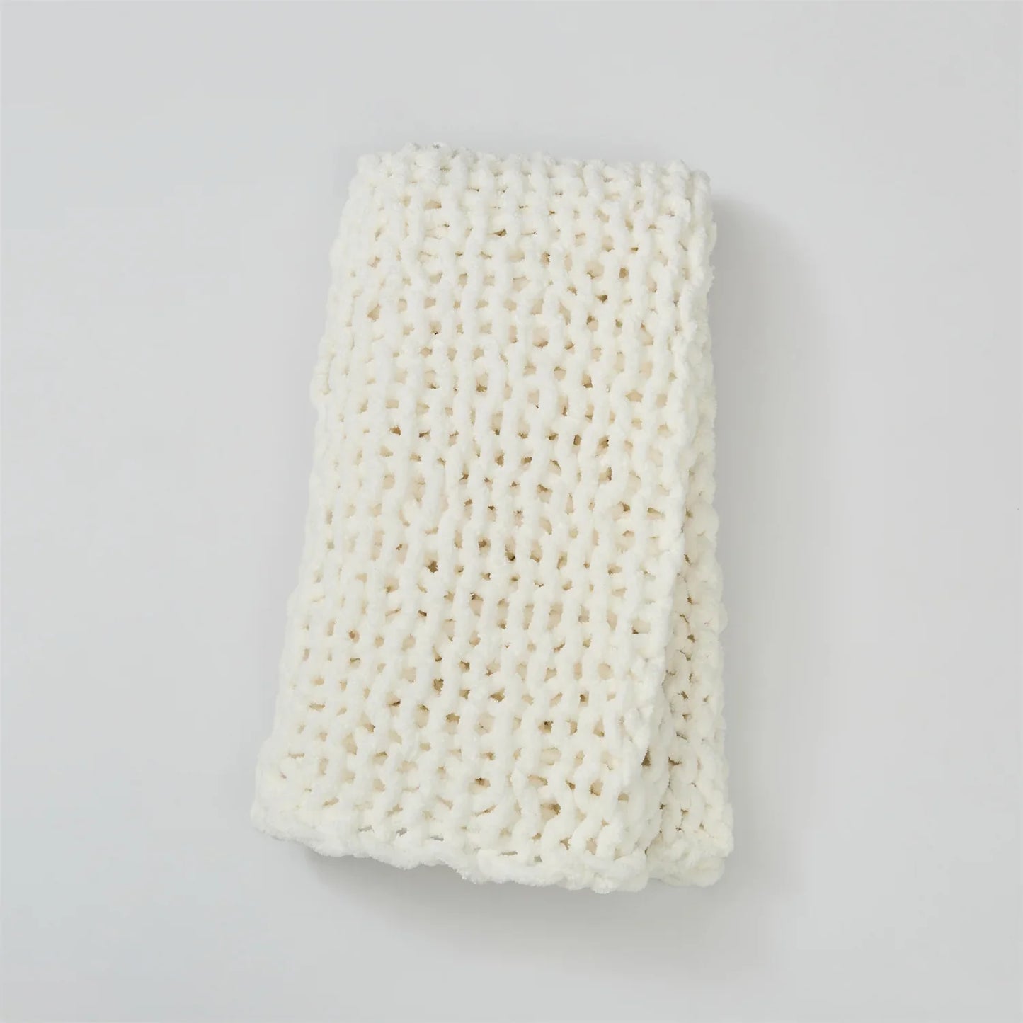 Cozy Chenille Woven Throw Blanket
