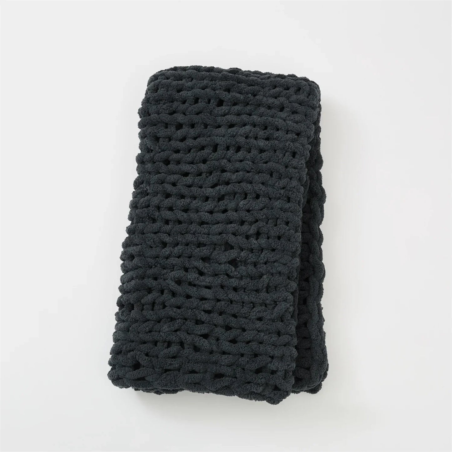 Cozy Chenille Woven Throw Blanket