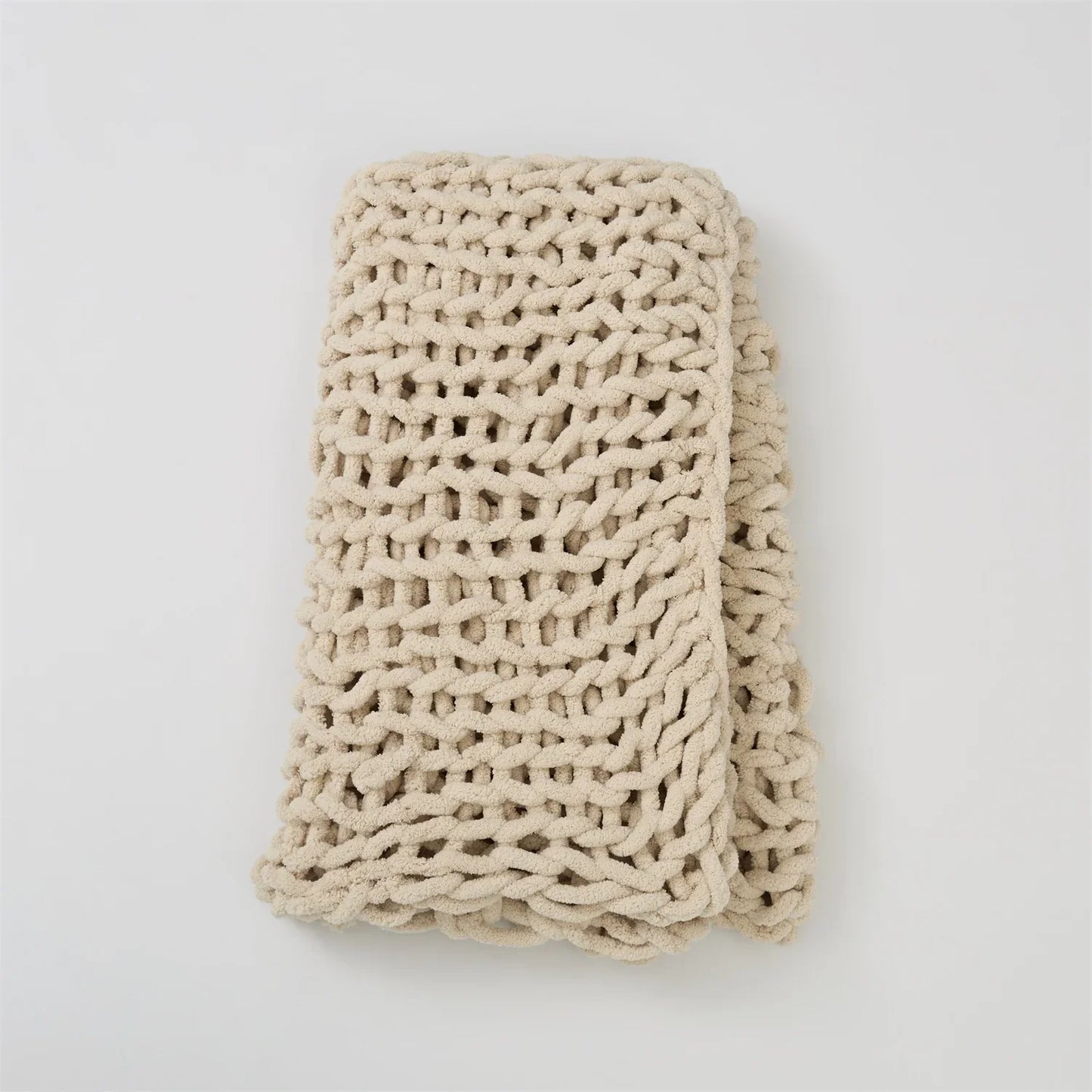 Cozy Chenille Woven Throw Blanket